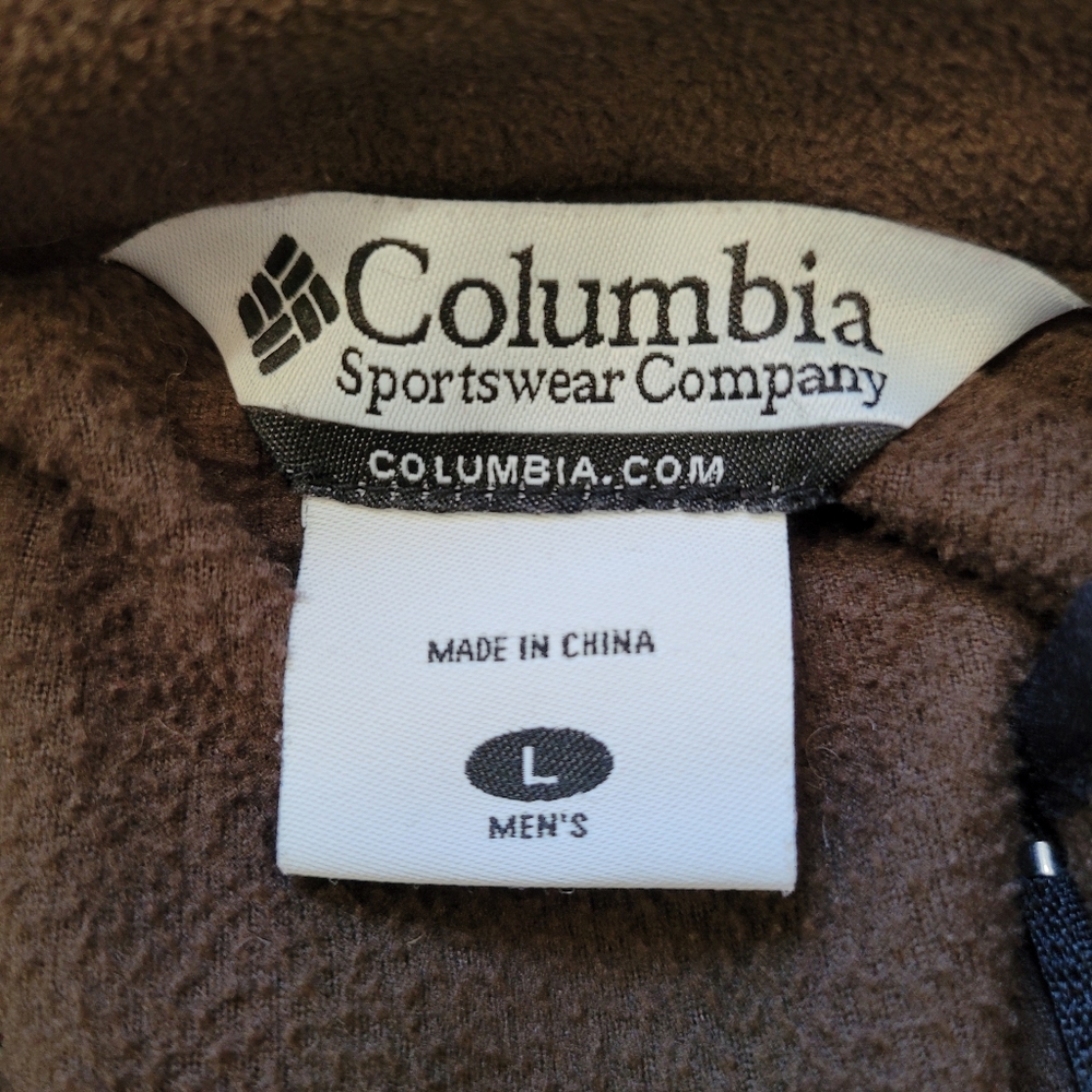 Columbia men's brown fleece pullover size large - Picture 4 of 5